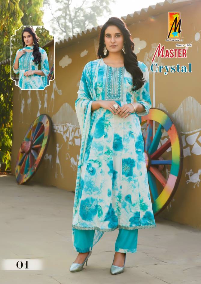 Crystal By Master Rayon Printed Kurti With Bottom Dupatta Wholesale Price In Surat